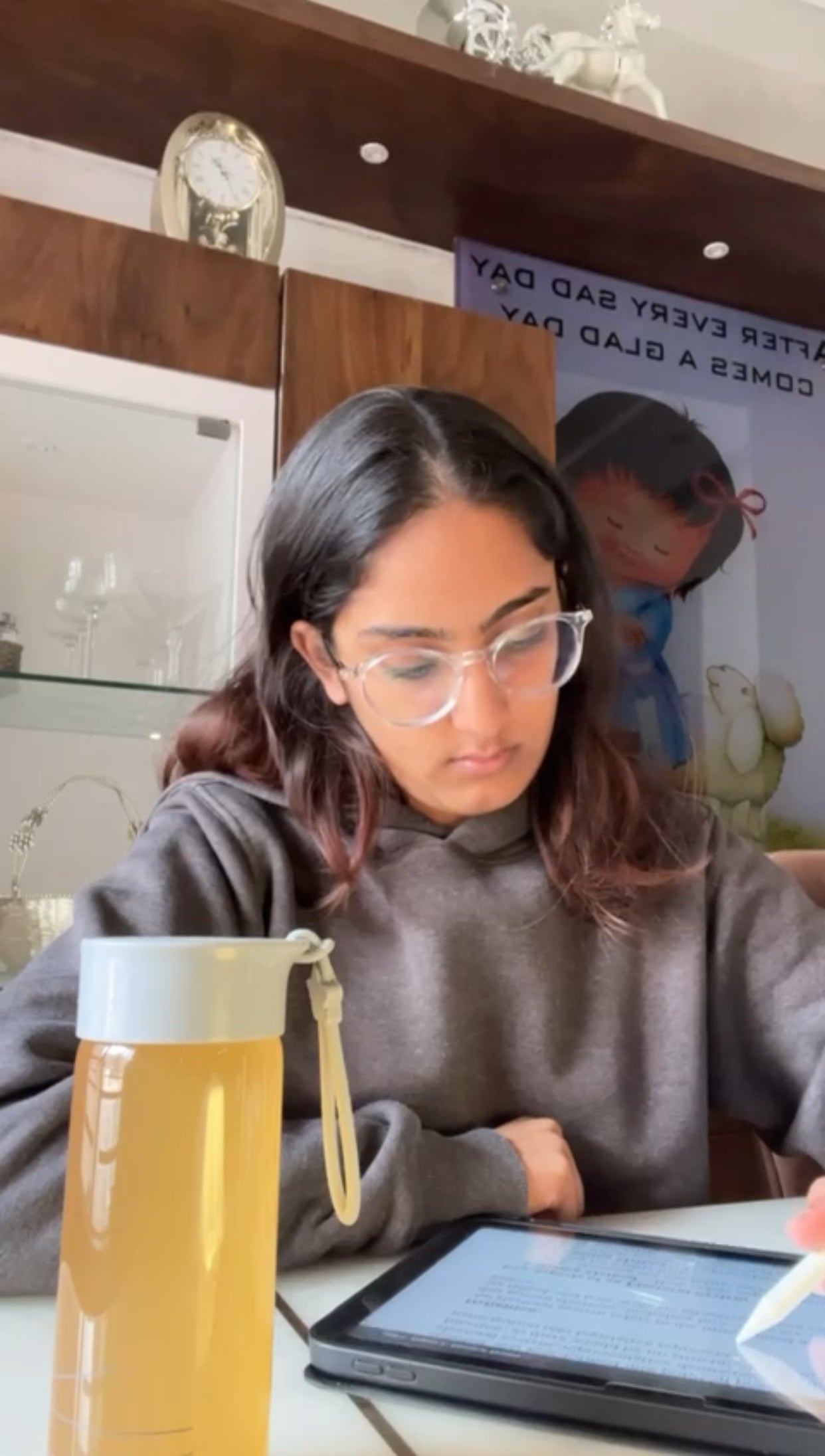 Psychology student prospective for long hours of concentration and calm without fatigue